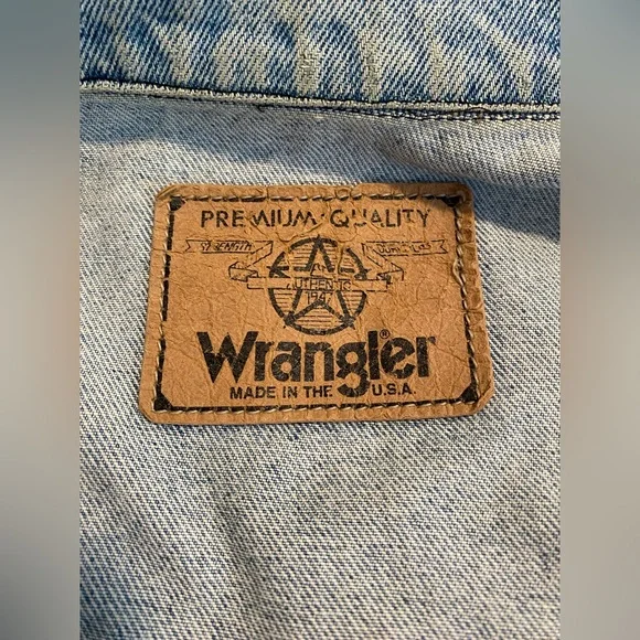 WRANGLER BRAND CLASSIC JEAN JACKET DENIM JACKET THICK FOR MEN